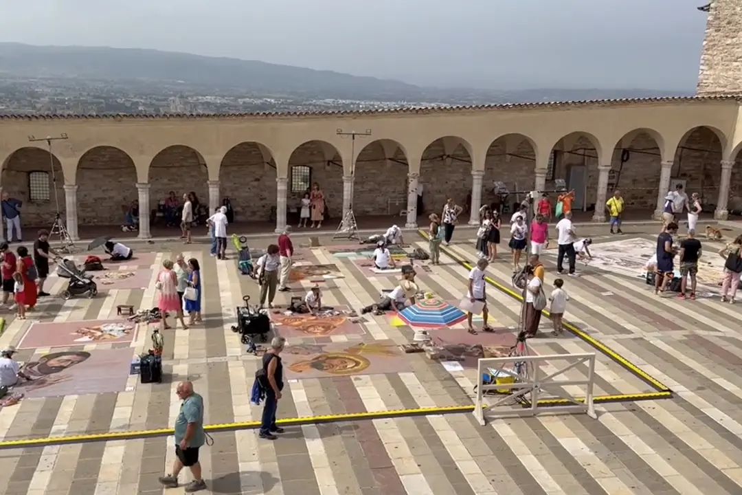 Assisi, San Francesco nell'arte dei madonnari