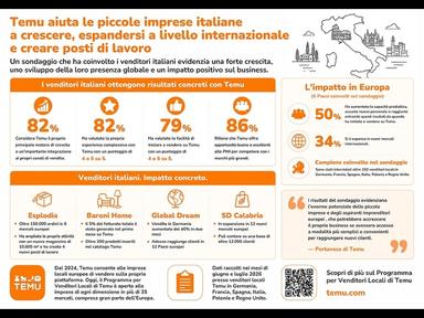Comunicato Stampa: Temu sostiene crescita, export e occupazione delle PMI: i risultati del sondaggio