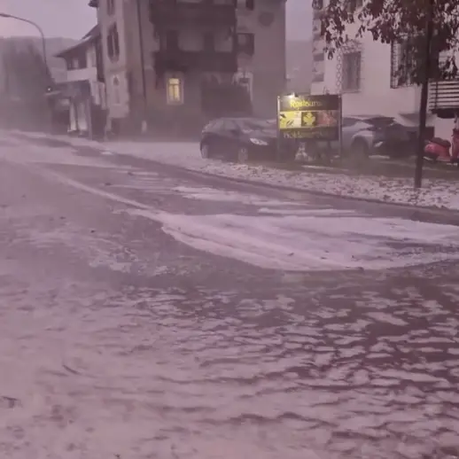 Violenta grandinata su Bressanone e Varna: disagi