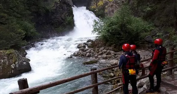 Cascate di Riva: persona dispersa, imponente operazione di ricerca