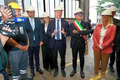 Bolzano, il ministro Urso visita le Acciaierie Valbruna