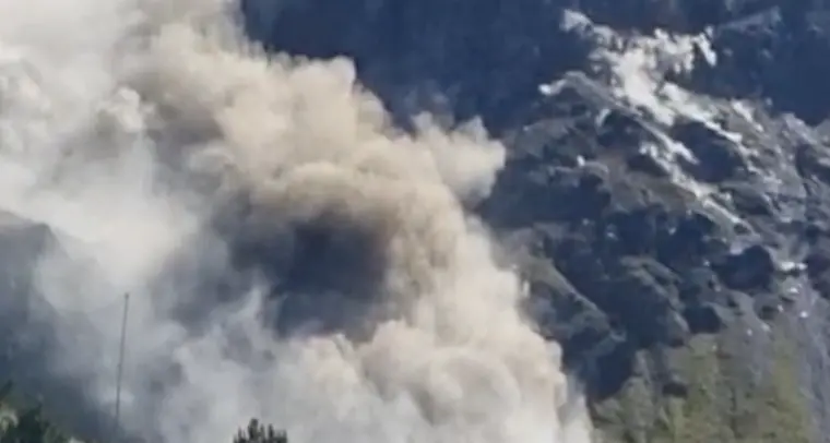 Paura a Solda, un’enorme frana si stacca da Punta Beltovo