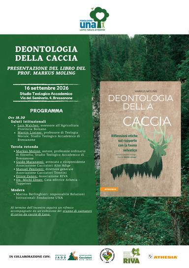 A Bressanone la presentazione del libro di Markus Moling su caccia e fauna