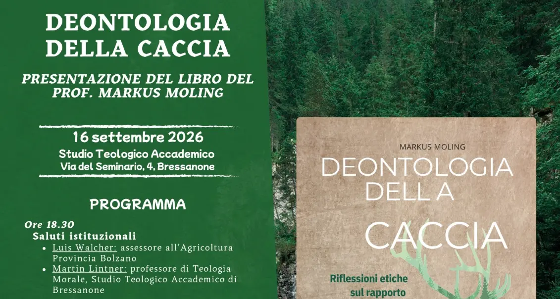 A Bressanone la presentazione del libro di Markus Moling su caccia e fauna