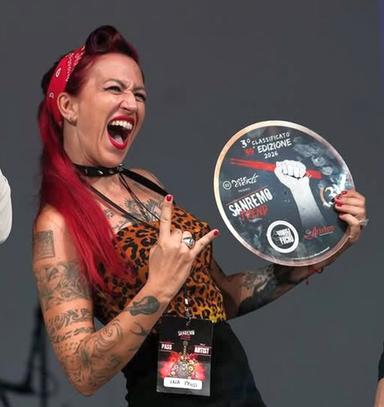 Irresistibile Ina Pross: è terza a Sanremo Rock