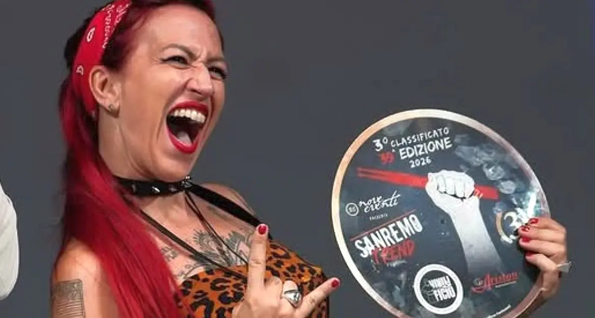 Irresistibile Ina Pross: è terza a Sanremo Rock