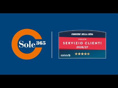 Comunicato Stampa: Sole365 riceve, ancora una volta, il riconoscimento “Italy’s Best Customer Service 2026/2027”