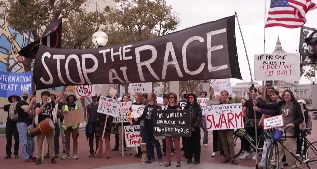 San Francisco, manifestazione contro \"la corsa all'intelligenza artificiale\"