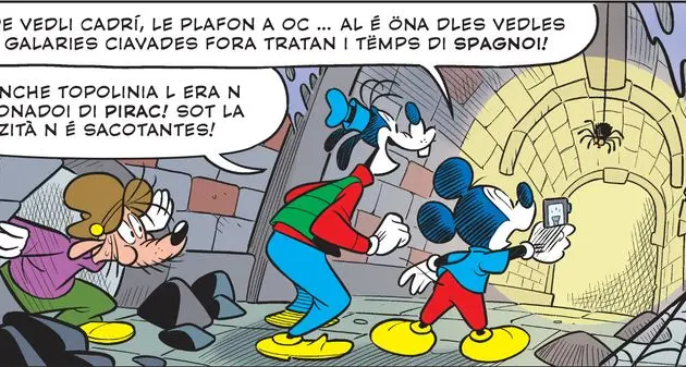 Lingue a fumetti: a Topolinia si parla ladino