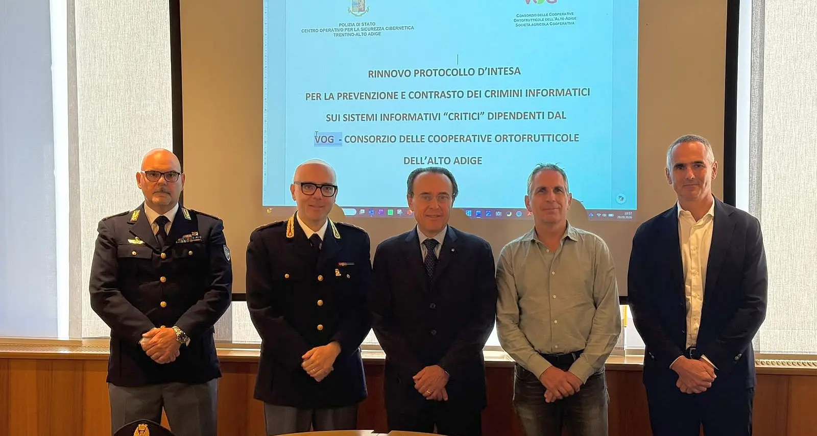 Cybersecurity, rinnovata l’intesa tra Polizia e cooperative ortofrutticole altoatesine