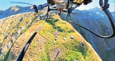 Dal fondovalle ai rifugi alpini con i droni cargo