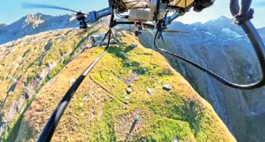 Dal fondovalle ai rifugi alpini con i droni cargo