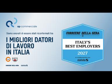 Comunicato Stampa: “Best Employers 2027”, AP Commerciale si conferma tra "i migliori datori di lavoro" d'Italia.