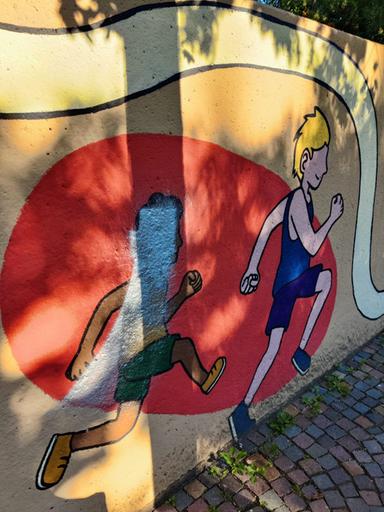 Semirurali, sfregio al murale dello sport: «Non è vandalismo, è razzismo»
