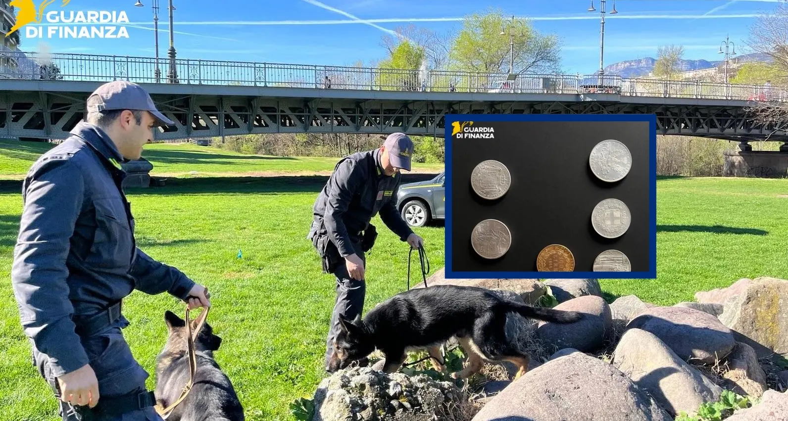 Monete d'argento da 80mila euro nascoste nello zaino: scoperta ai Prati del Talvera