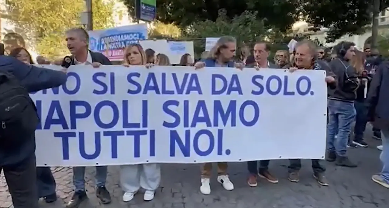 Napoli, manifestazione per il diritto alla sicurezza