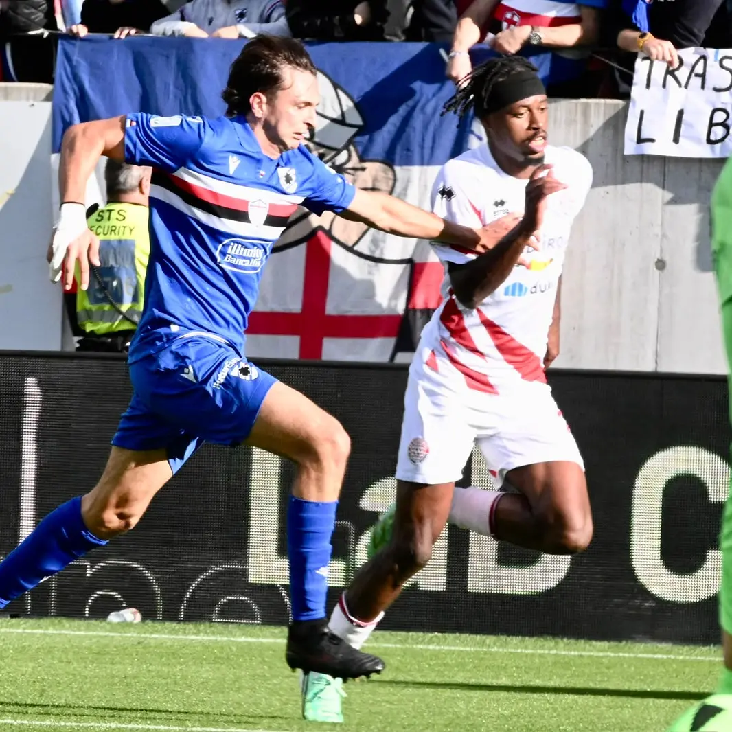 Südtirol, pareggio al cardiopalma: Molina segna su rigore al 94', Sampdoria beffata