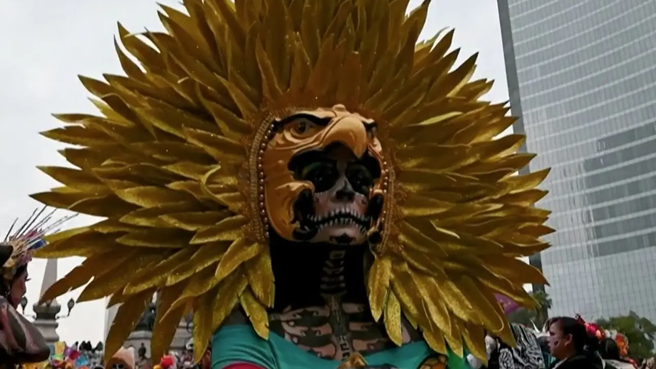Città del Messico, verso il Giorno dei Morti: la processione delle Catrinas