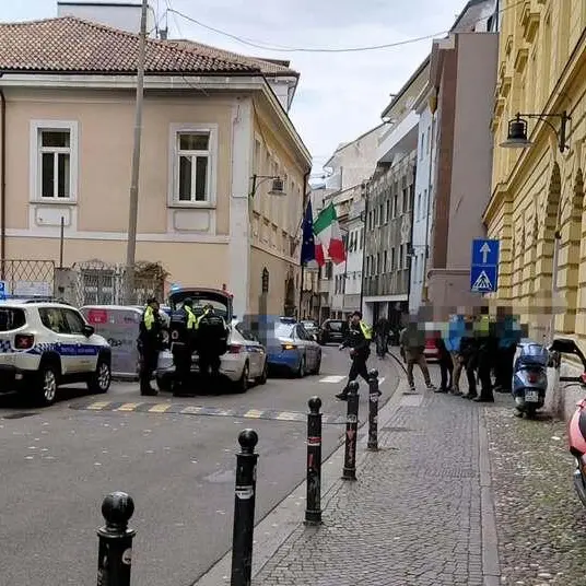Parcheggia sul marciapiede e dà in escandescenza durante il controllo