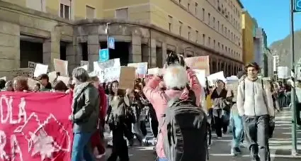Tanti in corteo per protestare in modo civile  e senza tensioni