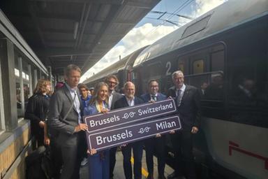 Dall'Italia al cuore dell'Ue, oggi primo viaggio del treno notturno Milano-Bruxelles