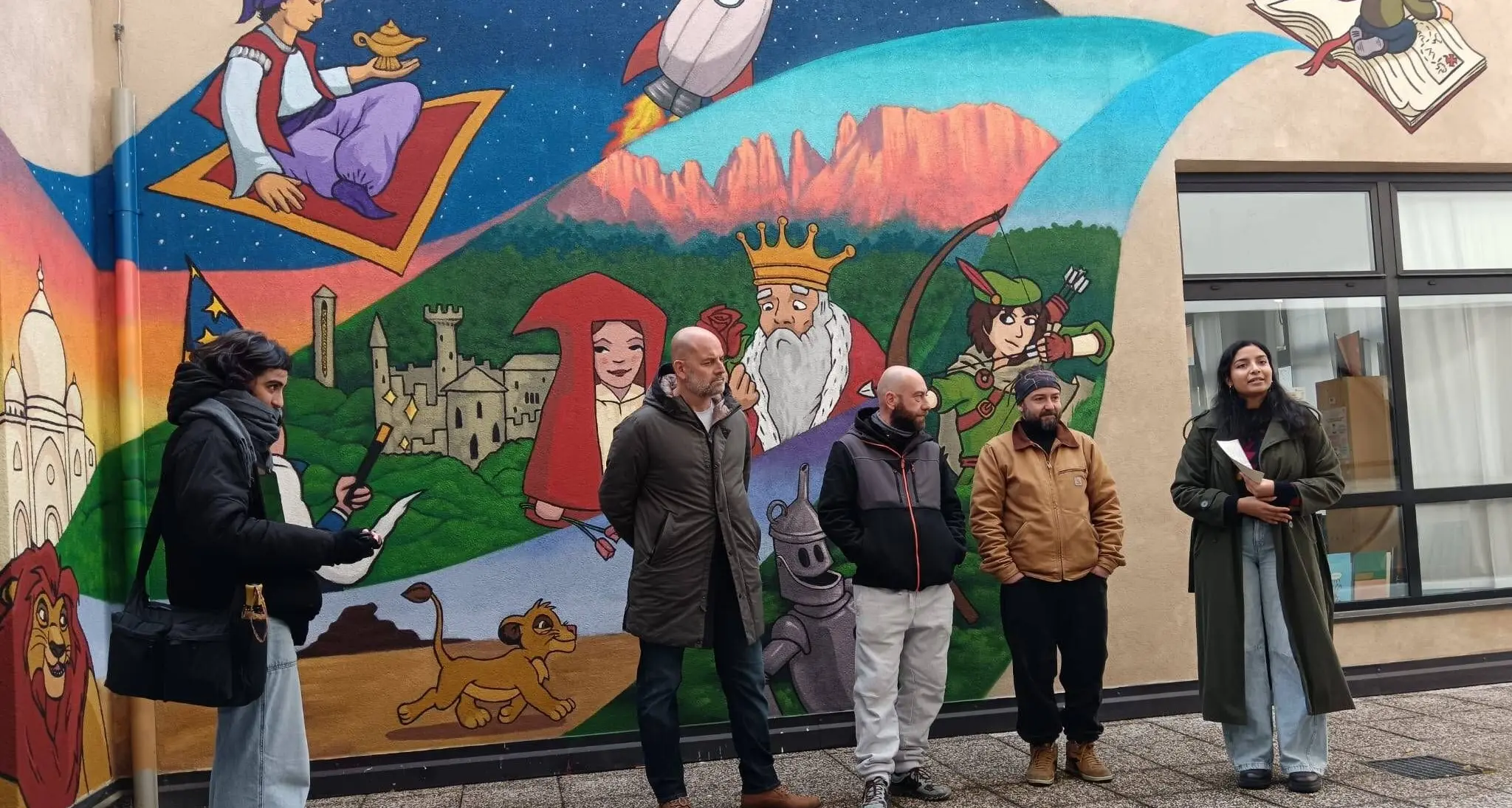 Murale alla Biblioteca Ortles, a Bolzano un progetto condiviso