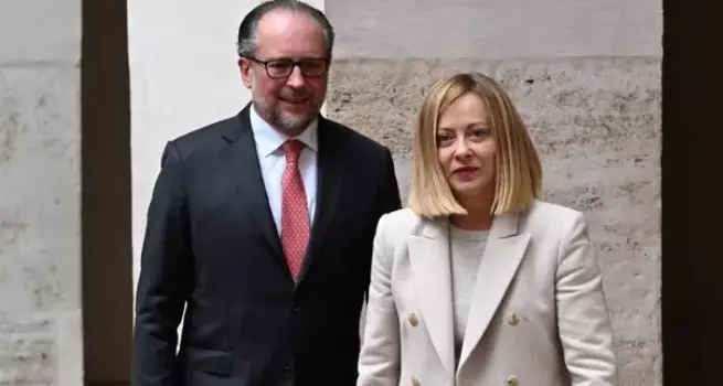 Meloni incontra il cancelliere Schallenberg: focus su energia, difesa e migranti