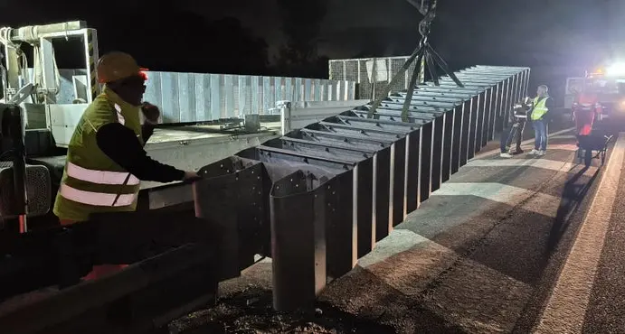 MeBo, installati i nuovi attenuatori d’urto: in caso di impatto, si deformano riducendo i danni