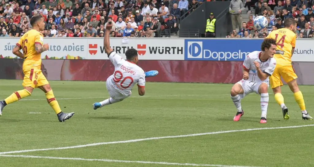 Il Südtirol rimonta con il Cittadella: 1-1 grazie al goal di Odgwu