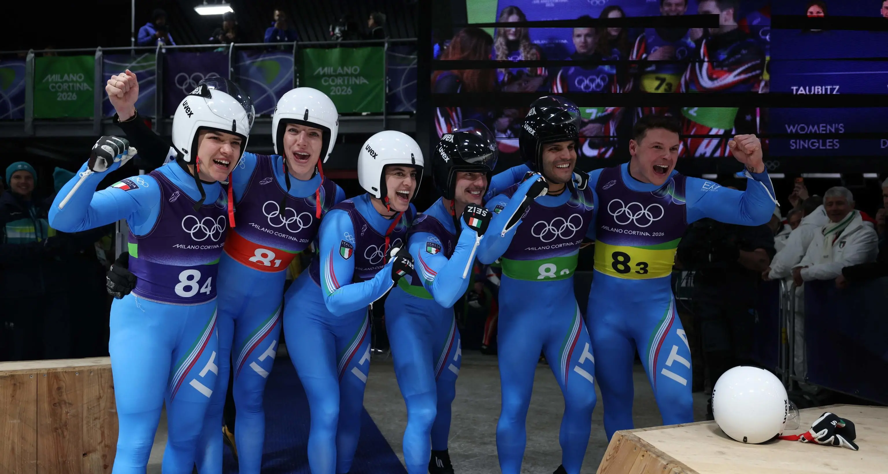 È ancora grande Italia nello slittino: medaglia di bronzo nella staffetta mista