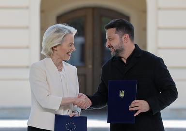 Von der Leyen, 'progetto Ue-Ucraina per nostre difese antibalistiche'