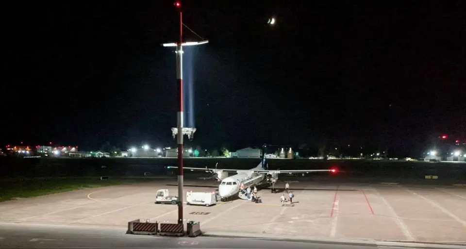 Partito il primo volo Sky Alps da Bolzano: destinazione Olbia