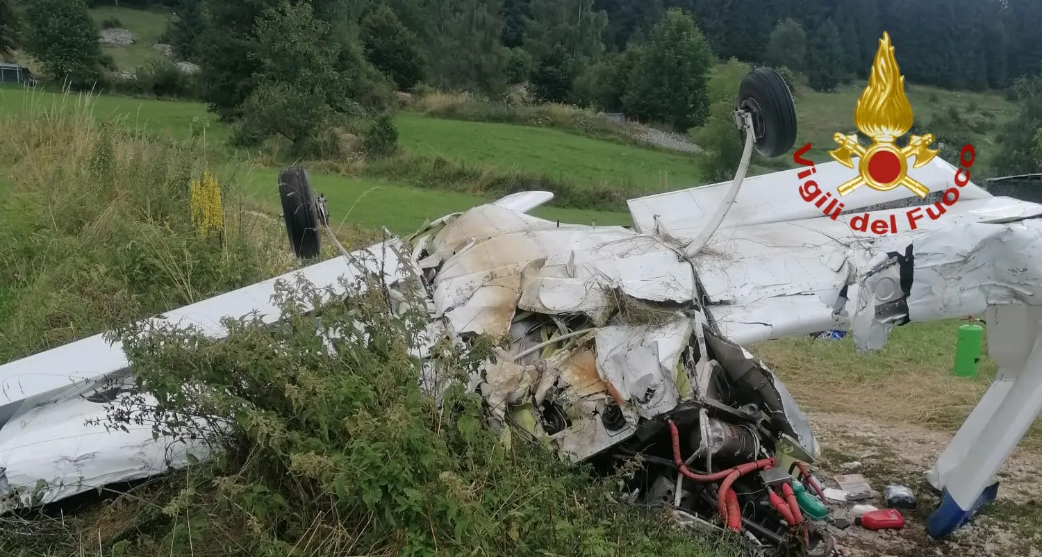 Precipita aereo biposto ad Asiago, feriti i due altoatesini a bordo