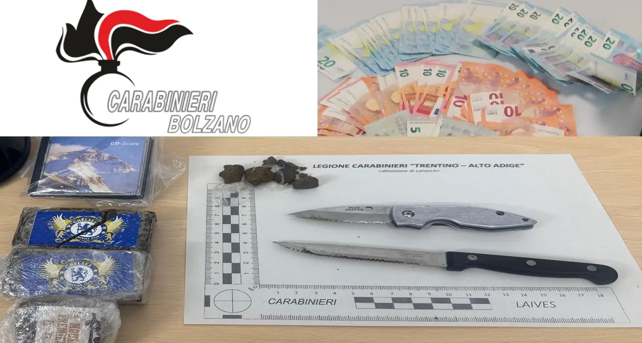 Operazione antidroga: perquisizioni in tutto l’Alto Adige, arrestato un 20enne meranese