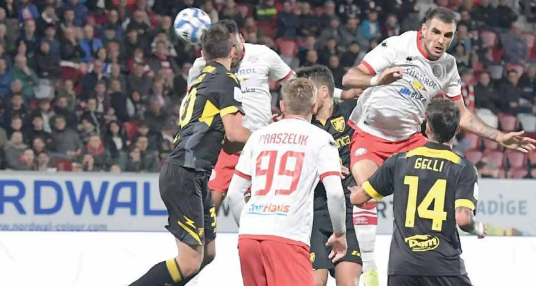 Col Frosinone è 1-1 ma il pareggio sta stretto al Südtirol