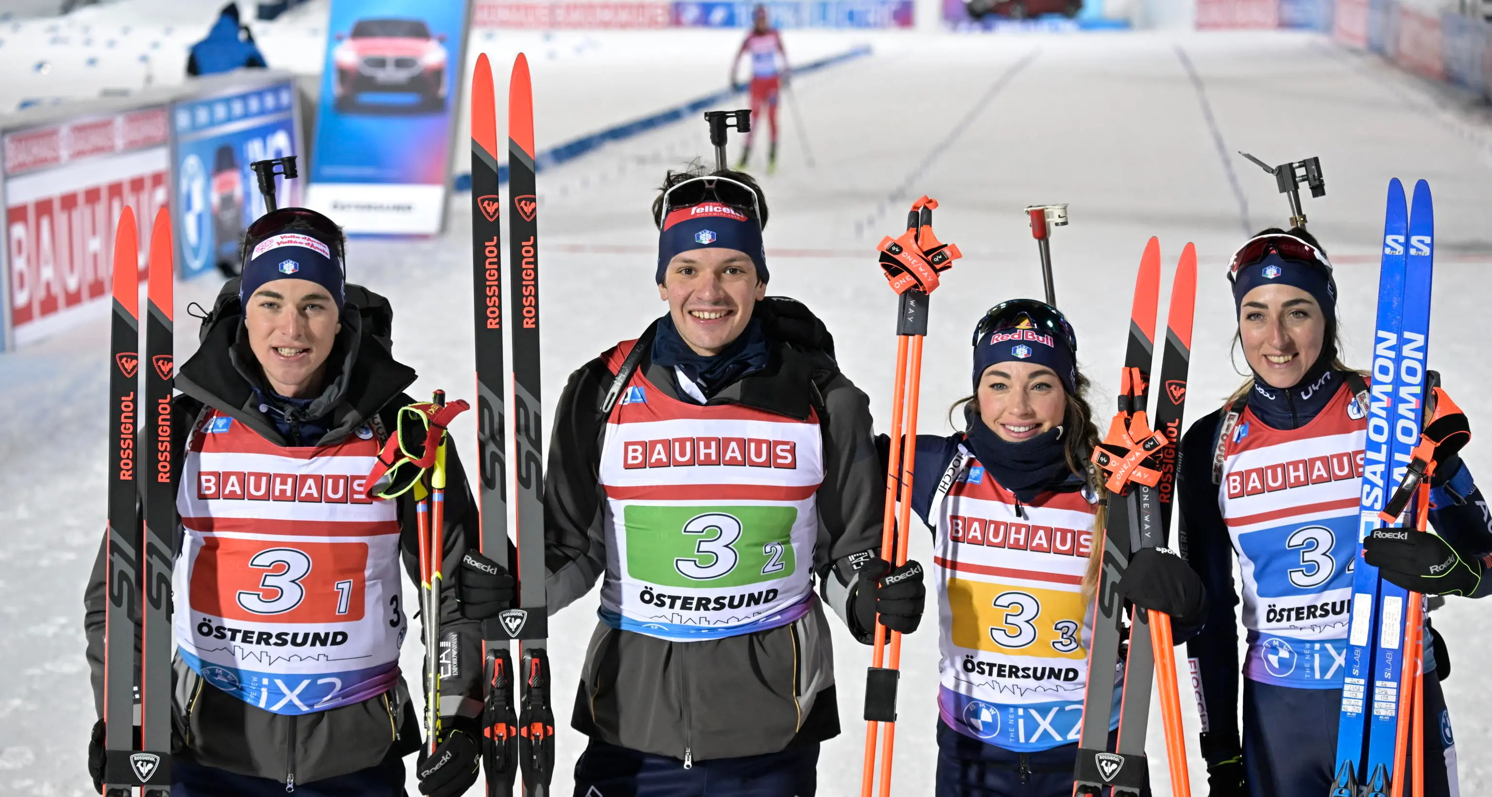 Coppa del mondo di biathlon, esordio sul podio per l’Italia nella staffetta mista
