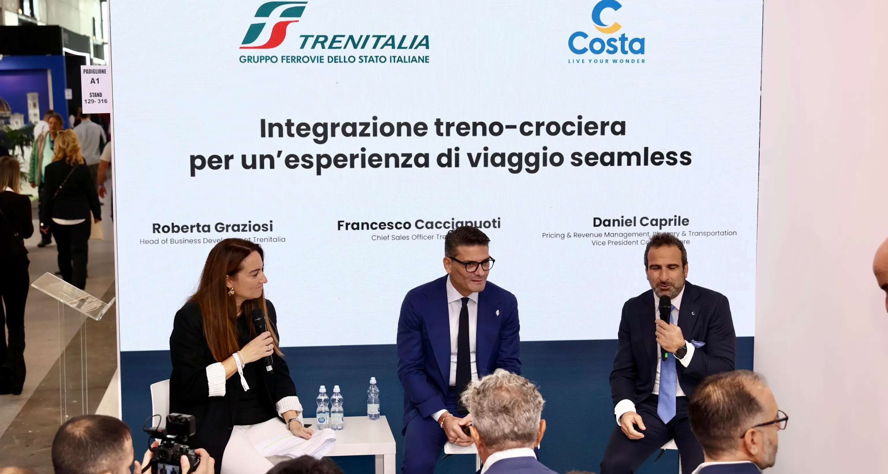A Ttg accordo Trenitalia-Costa Crociere, treno e nave in un unico acquisto