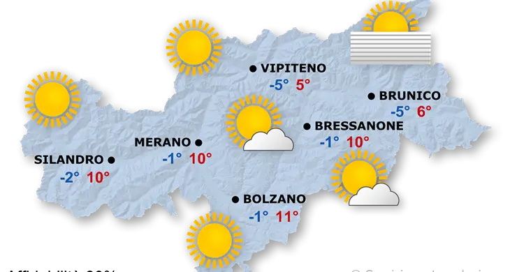 Il meteo sorride all’Alto Adige: ecco le previsioni per i prossimi giorni