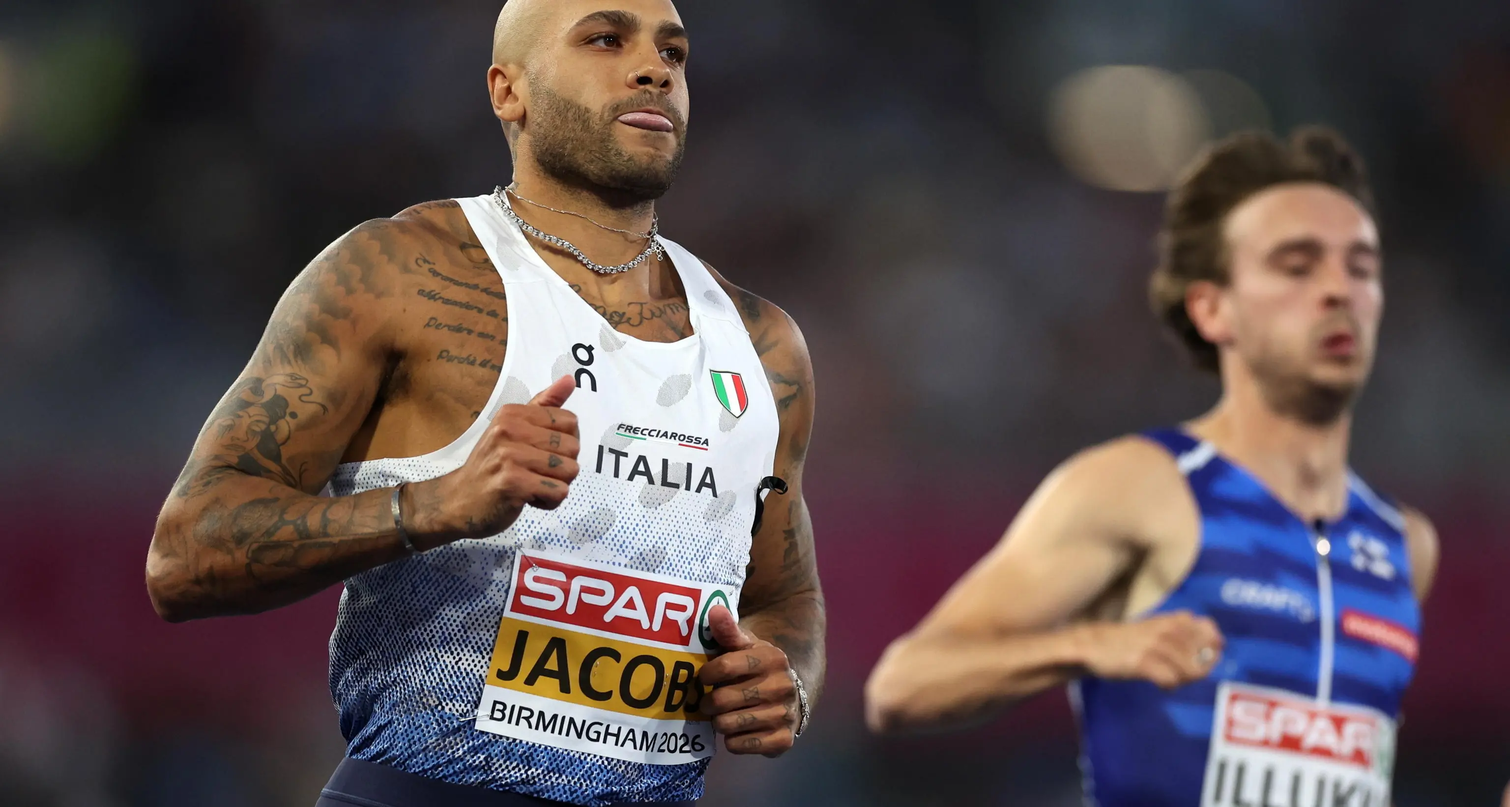 Europei atletica: Jacobs e l'infortunio 'fa tanto male, ma non si molla mai'