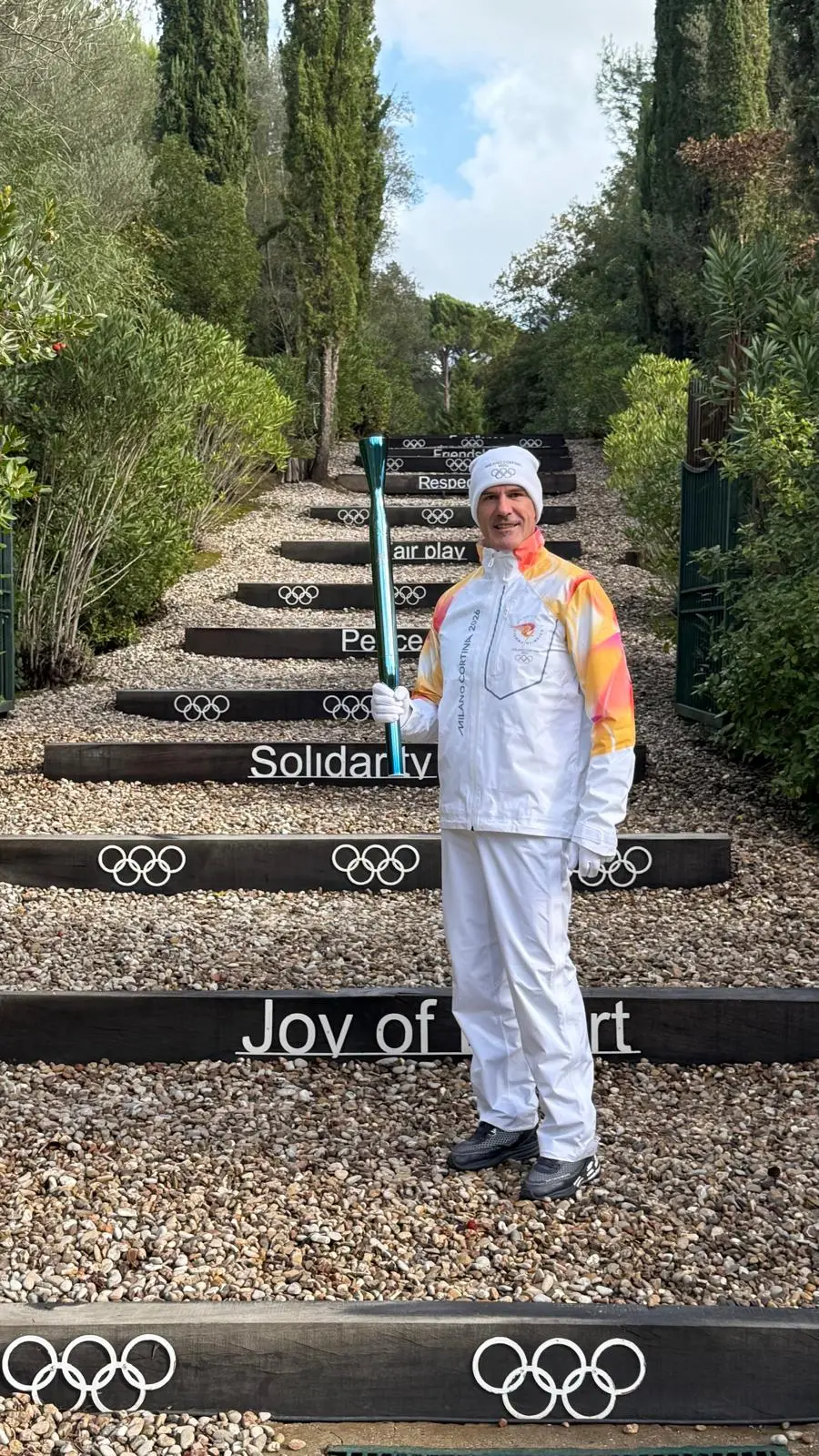 Armin Zoeggeler porta la torcia a Olimpia: ecco le tappe in Alto Adige