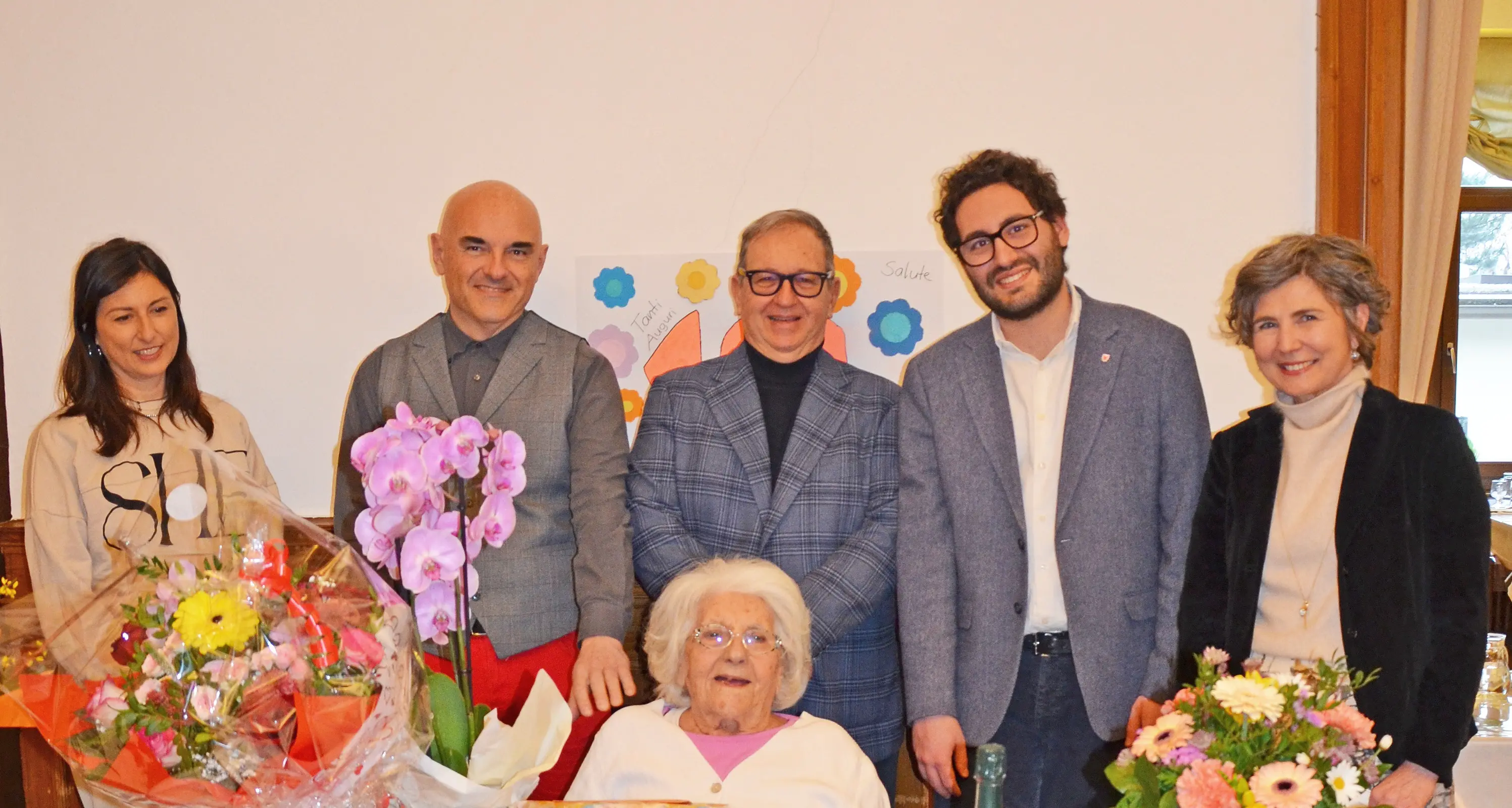 Merano, Lina Dall’Ara festeggia 100 anni alla residenza Eden