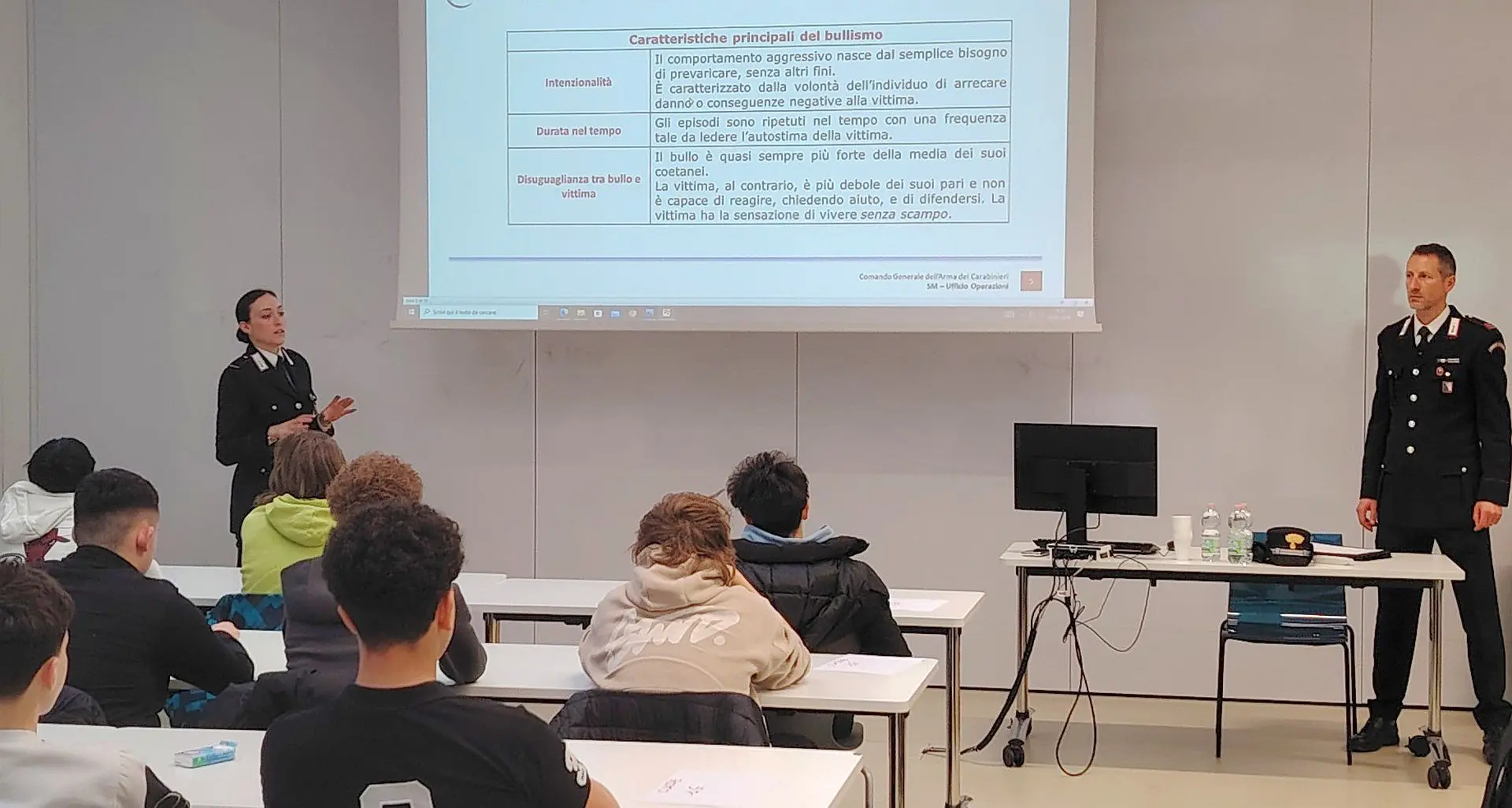 Cultura della legalità: carabinieri al Galilei contro bullismo e cyberbullismo