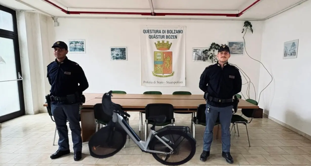 Brennero, ritrovata grazie ad un'app una bici da mille euro rubata a Bressanone