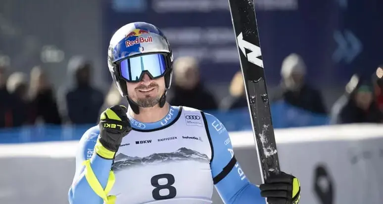 Paris secondo nella discesa di Crans: “Felicissimo, carico per le Olimpiadi”