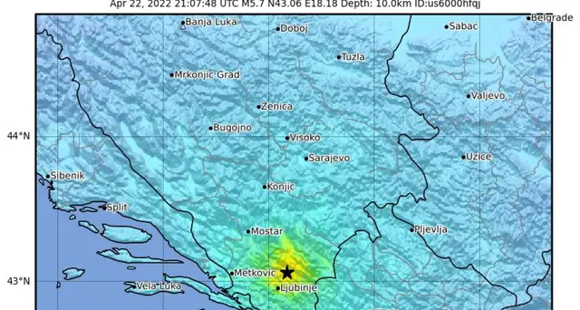 Terremoti: nuova scossa 4.8 stamane in Bosnia