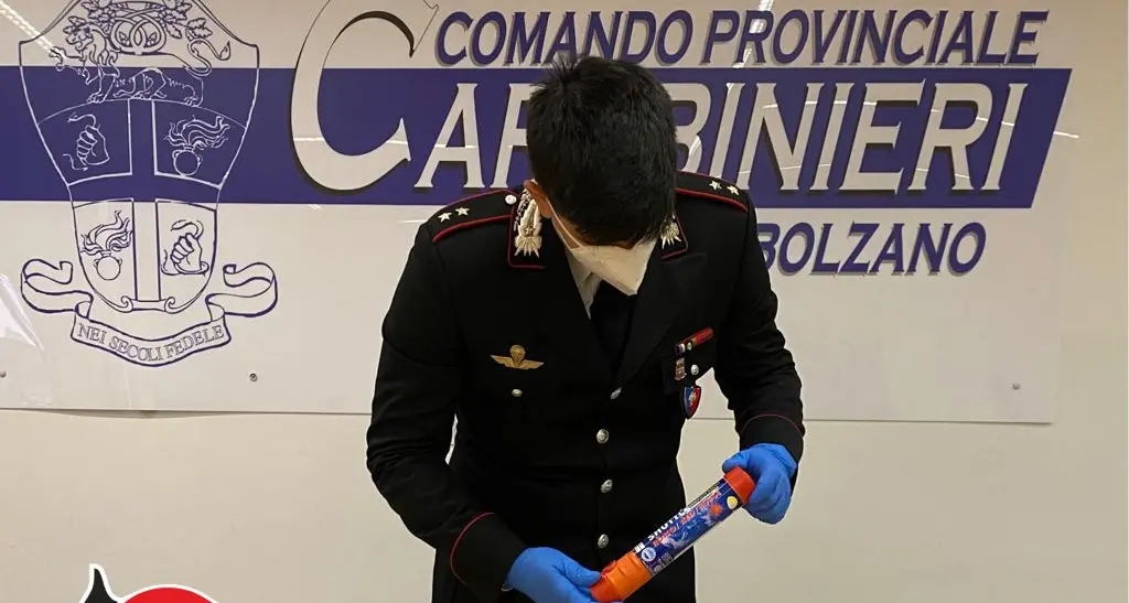 Con i petardi illegali per festeggiare l’Italia a Bolzano: denunciato