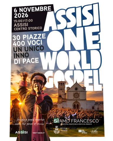 Ad Assisi 400 voci gospel per cantare la pace in 30 piazze