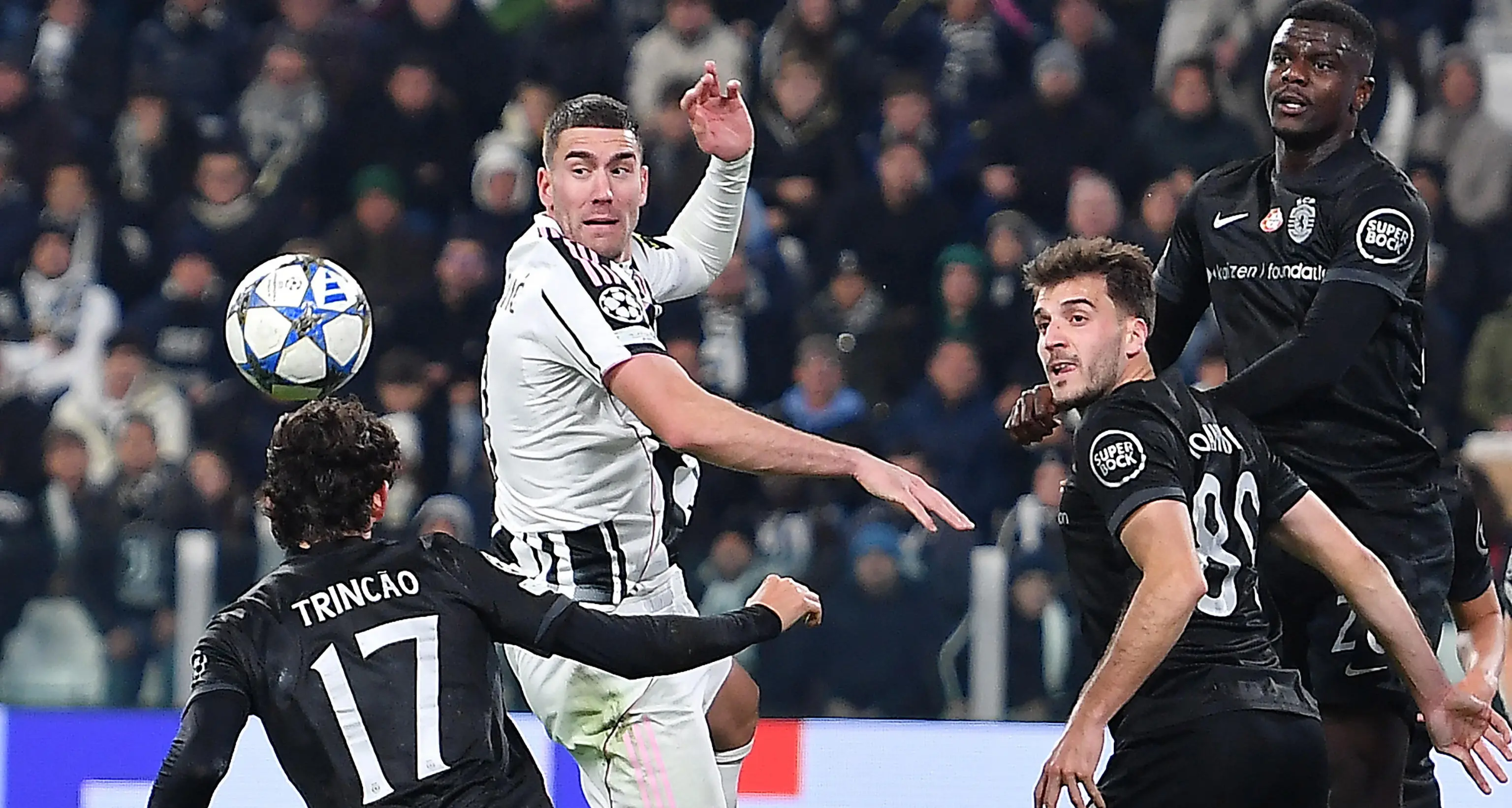 Champions: Juventus-Sporting Lisbona 1-1