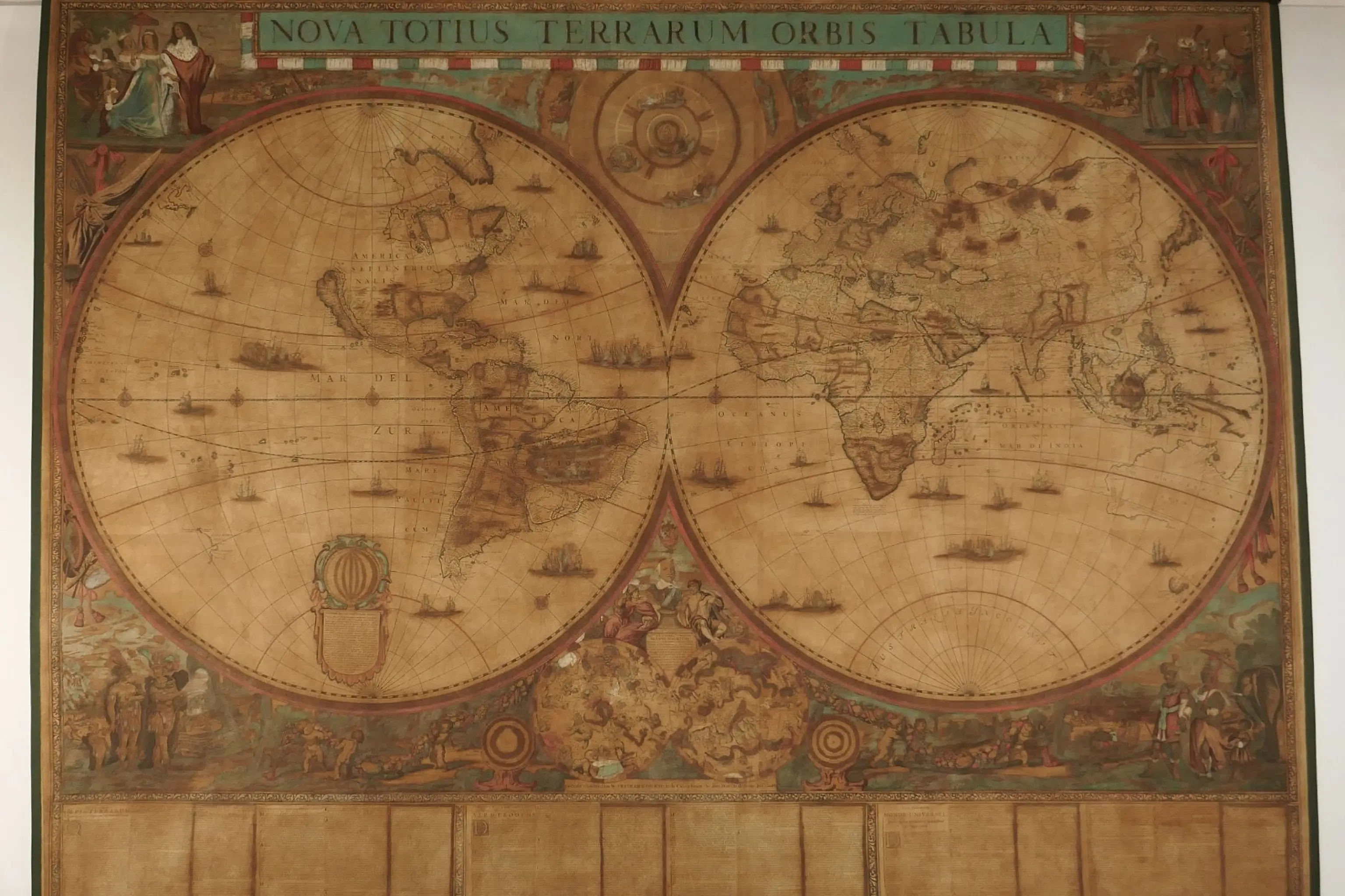 Palazzo Spinola Genova, restaurate 14 carte geografiche olandesi del '600