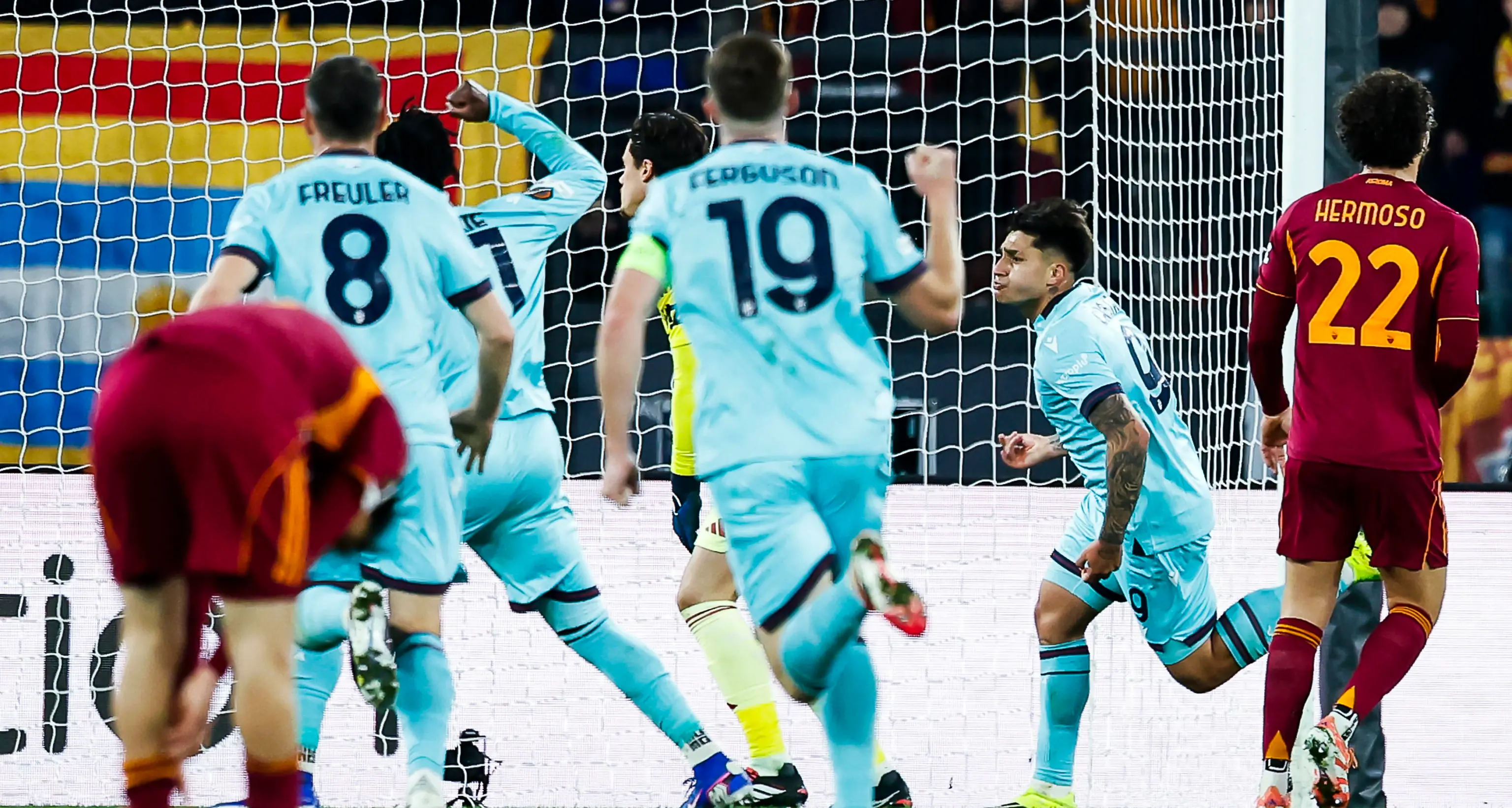 Europa League: 4-3 alla Roma, il Bologna va ai quarti